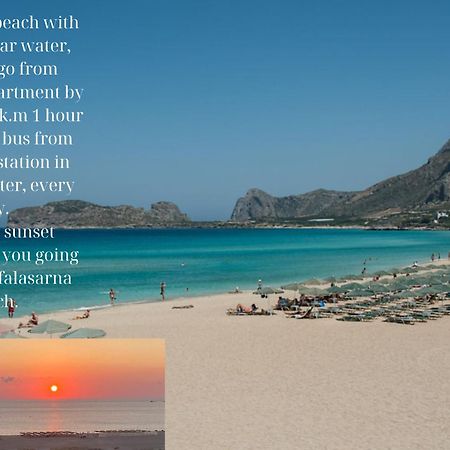 Center Manolia Dream 3 Bedroom Apartment 100M Away From The Beach Chania  Bagian luar foto